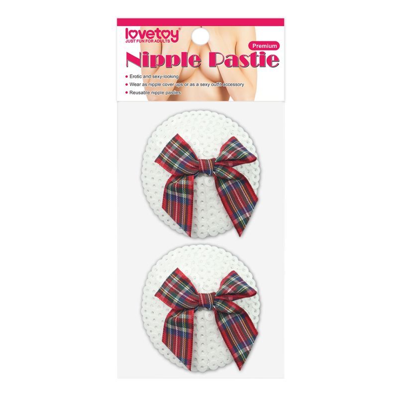 Reusable Sequin Round Nipple Pasties-LV-763014-WHT