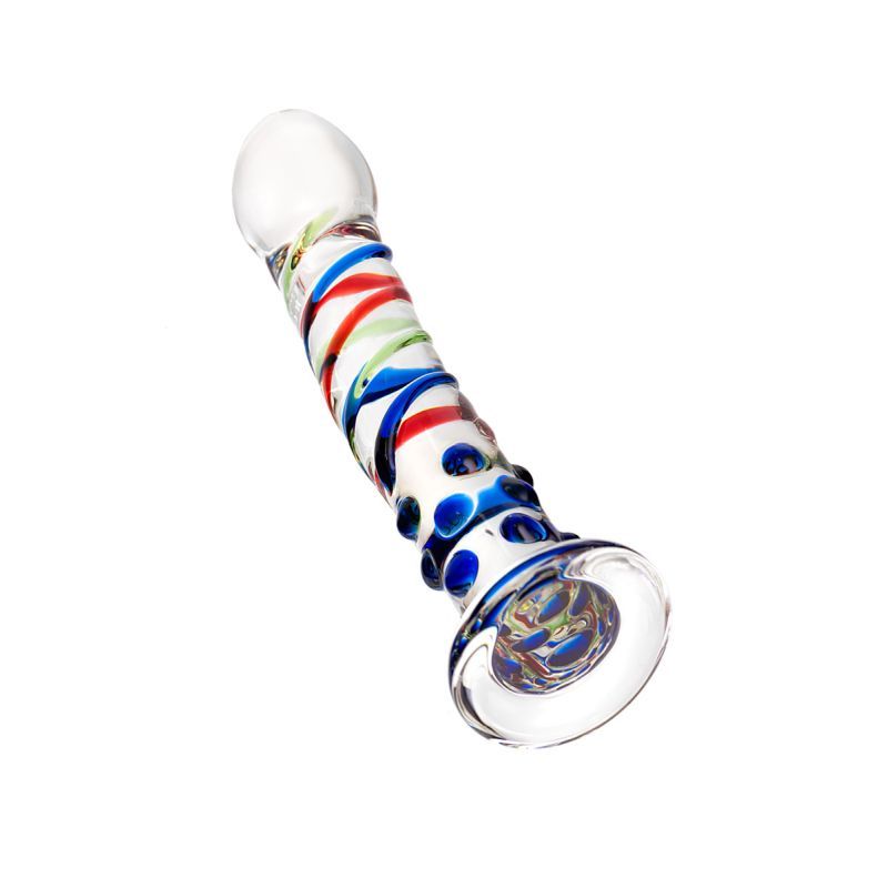 Sexus Glass Dildo Blue Tip 18cm-912076