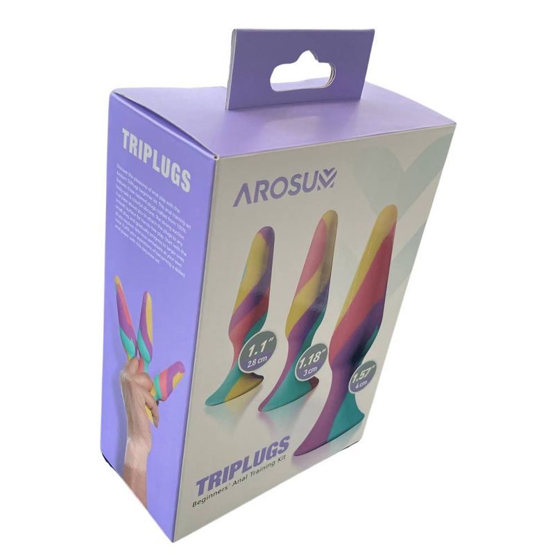 TriPlugs 3 Pc Silicone Anal Training Kit-ARS-B04002MX
