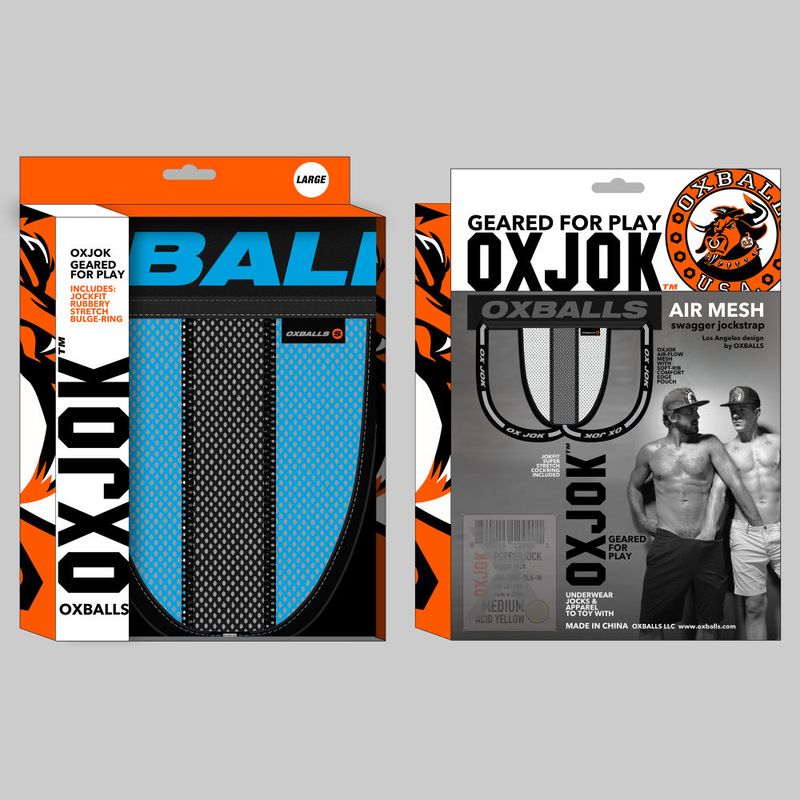Oxballs Airmesh Swagger Jockstrap Sky Blue-JOK-1010-BLU-S