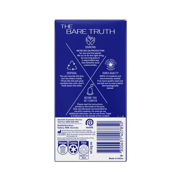 Durex Originals Regular Fit Condoms - Regular Fit Latex Condoms - 10 Pack + 2 Free-3213341