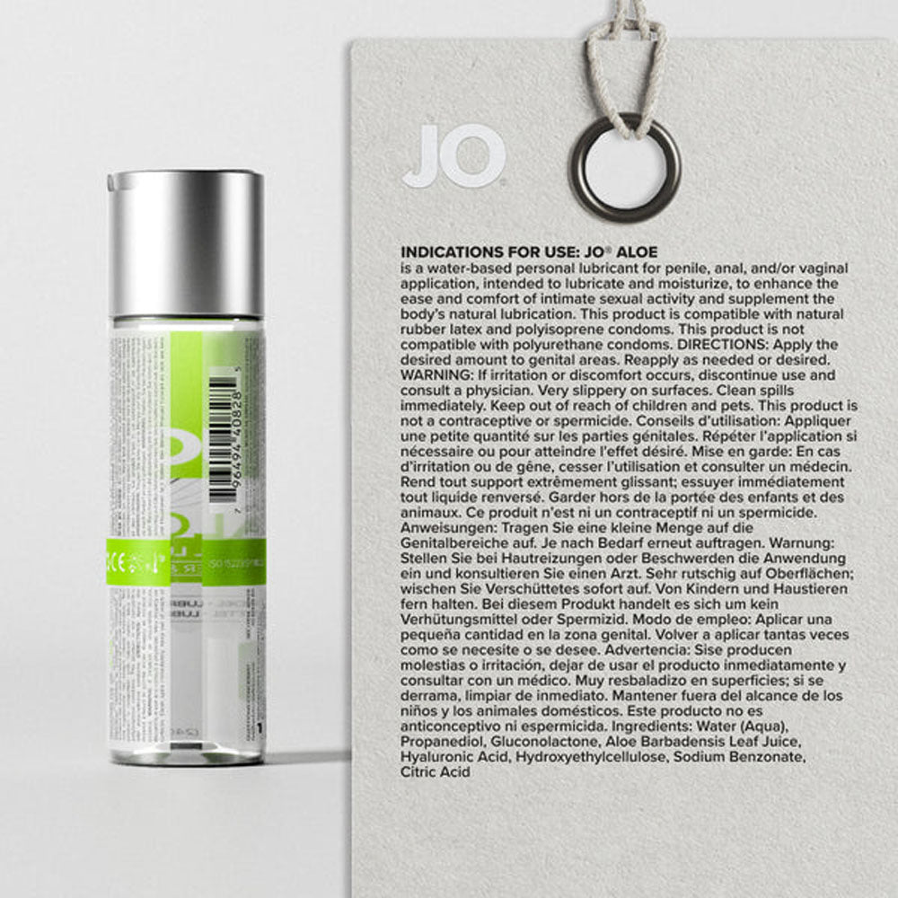 JO Aloe - 60ml - Water Based Lubricant with Aloe - 60 ml Bottle - 42025