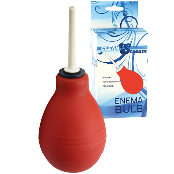 CleanStream Enema Bulb - Red Unisex Douche-AA505