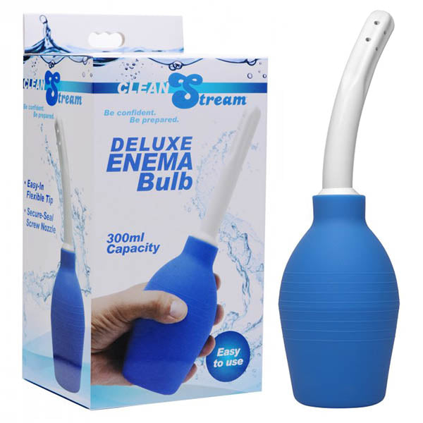 CleanStream Deluxe Enema Bulb - Blue Unisex Douche-AD914