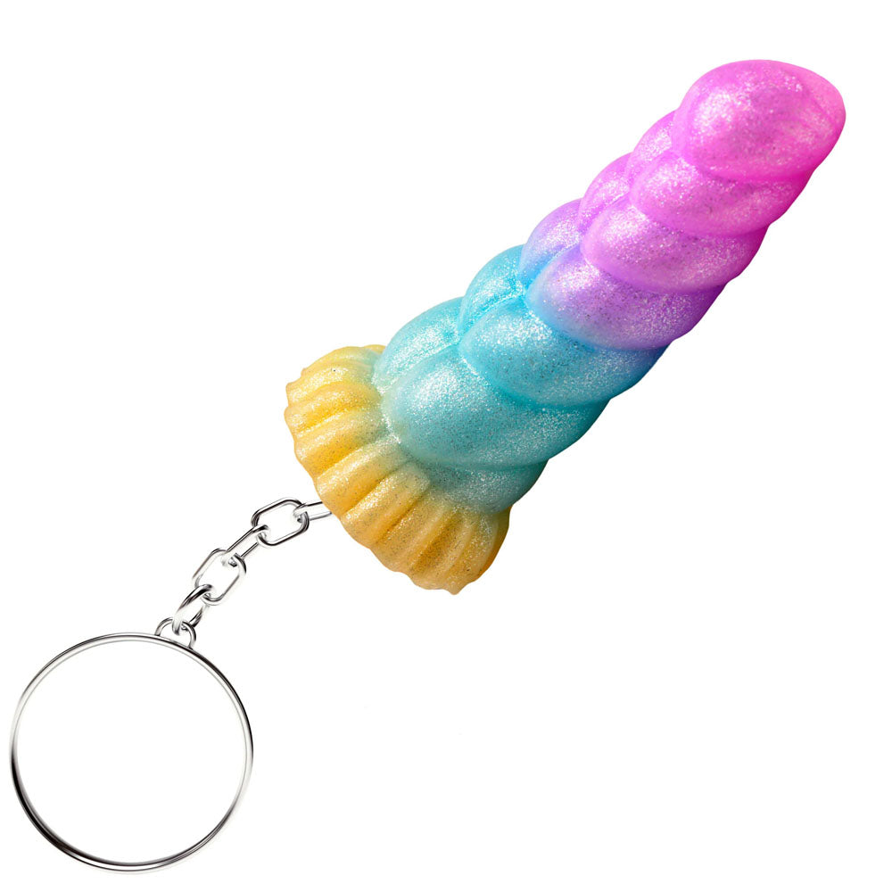 Mystique Unicorn Keychain - Novelty Fantasy Dildo Keyring