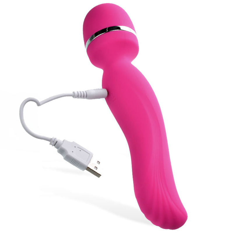 Adam & Eve Intimate Curves Rechargeable Wand - Pink 19.7 cm (7.75) USB Rechargeable Massage Wand-B666 6200