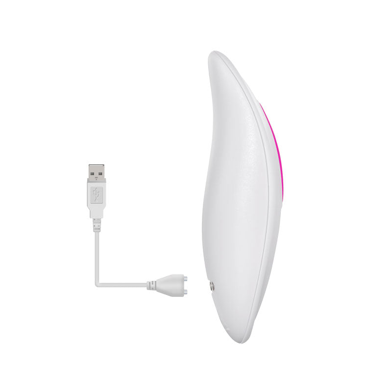 Adam & Eve Rechargeable Dual Entry Vibe - Pink USB Rechargeable Vibrator with Remote Control-E504 6200