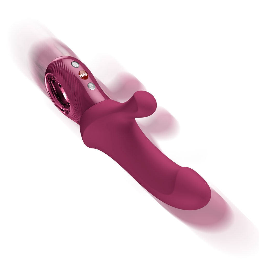 Fun Factory BI STRONIC CURVE Wine Red - Wine Red USB-C Rechargeable Thrusting Vibrator - FF001020WR01
