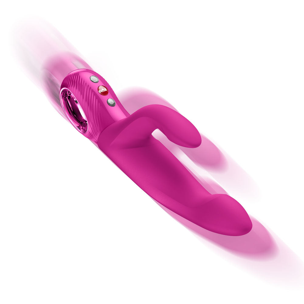 Fun Factory BI STRONIC IMMERSE Magenta - Magenta 22.1 cm USB-C Rechargeable Thrusting Vibrator - FF001031MG01