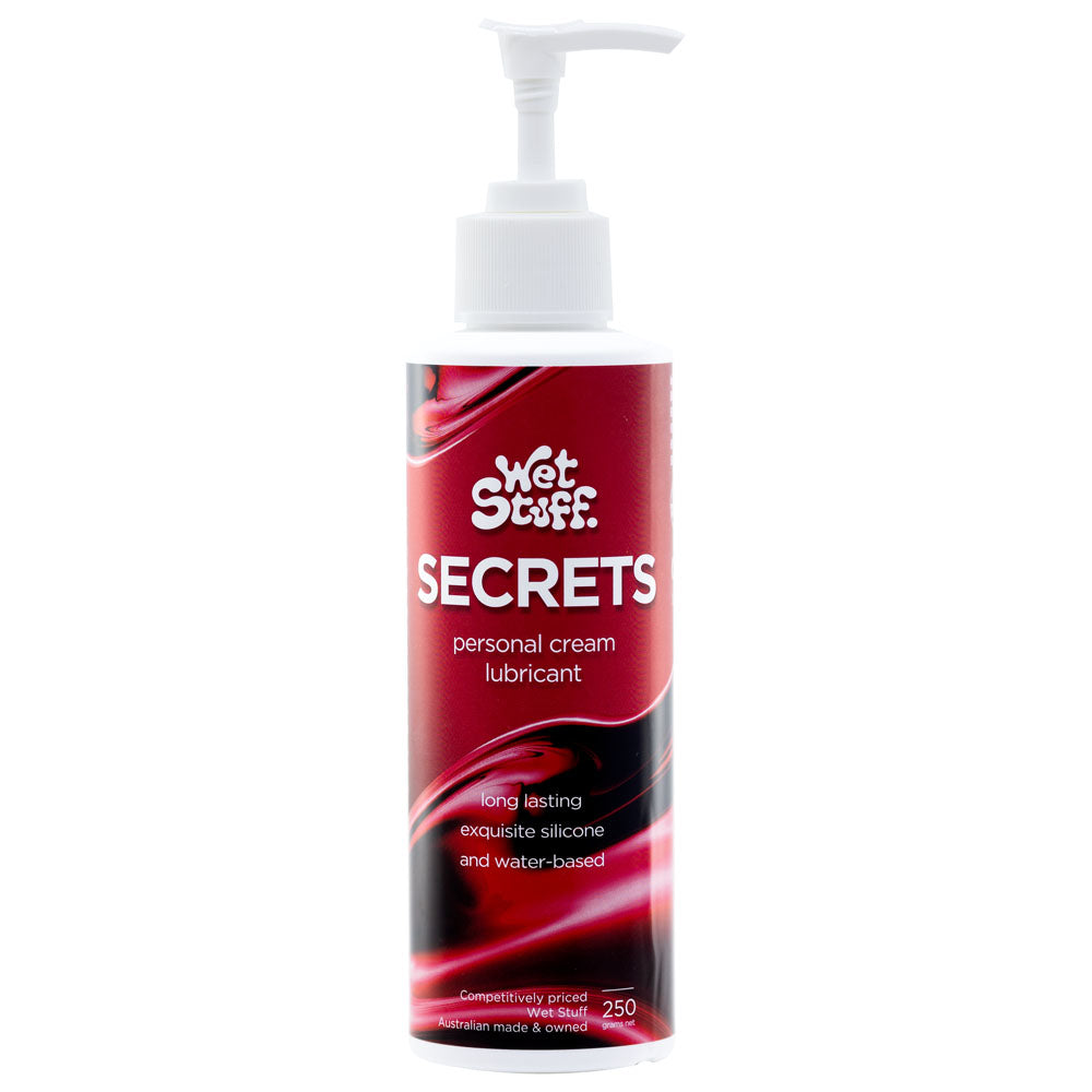 Wet Stuff Secrets - 250g Pump - Hybrid Lubricant - 250 gram Pump Bottle-GW10850