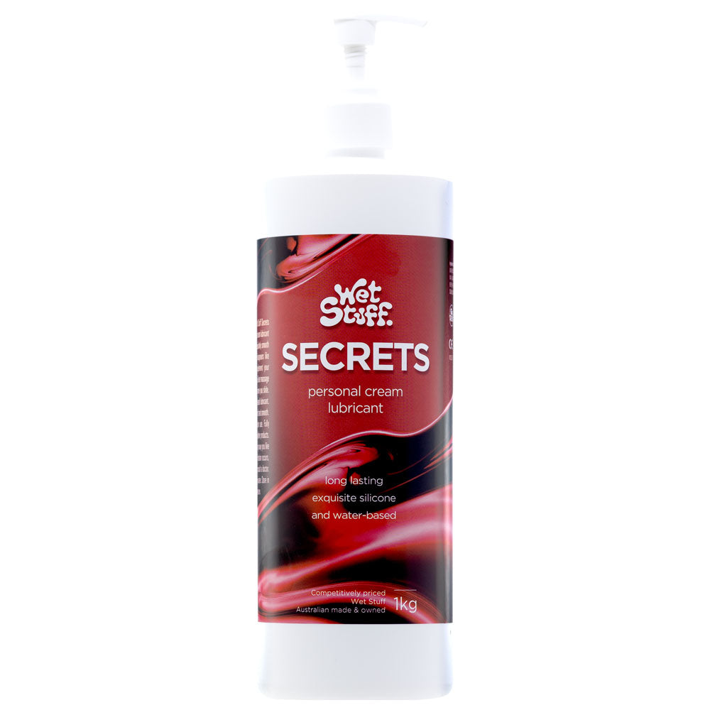 Wet Stuff Secrets - 1kg Bottle - Hybrid Lubricant - 1 kg Pump Bottle-GW10860