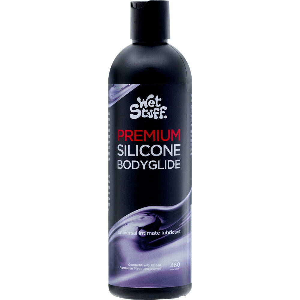Wet Stuff Premium - 460g Disk Top - Silicone Lubricant - 460 gram Bottle-GW40915