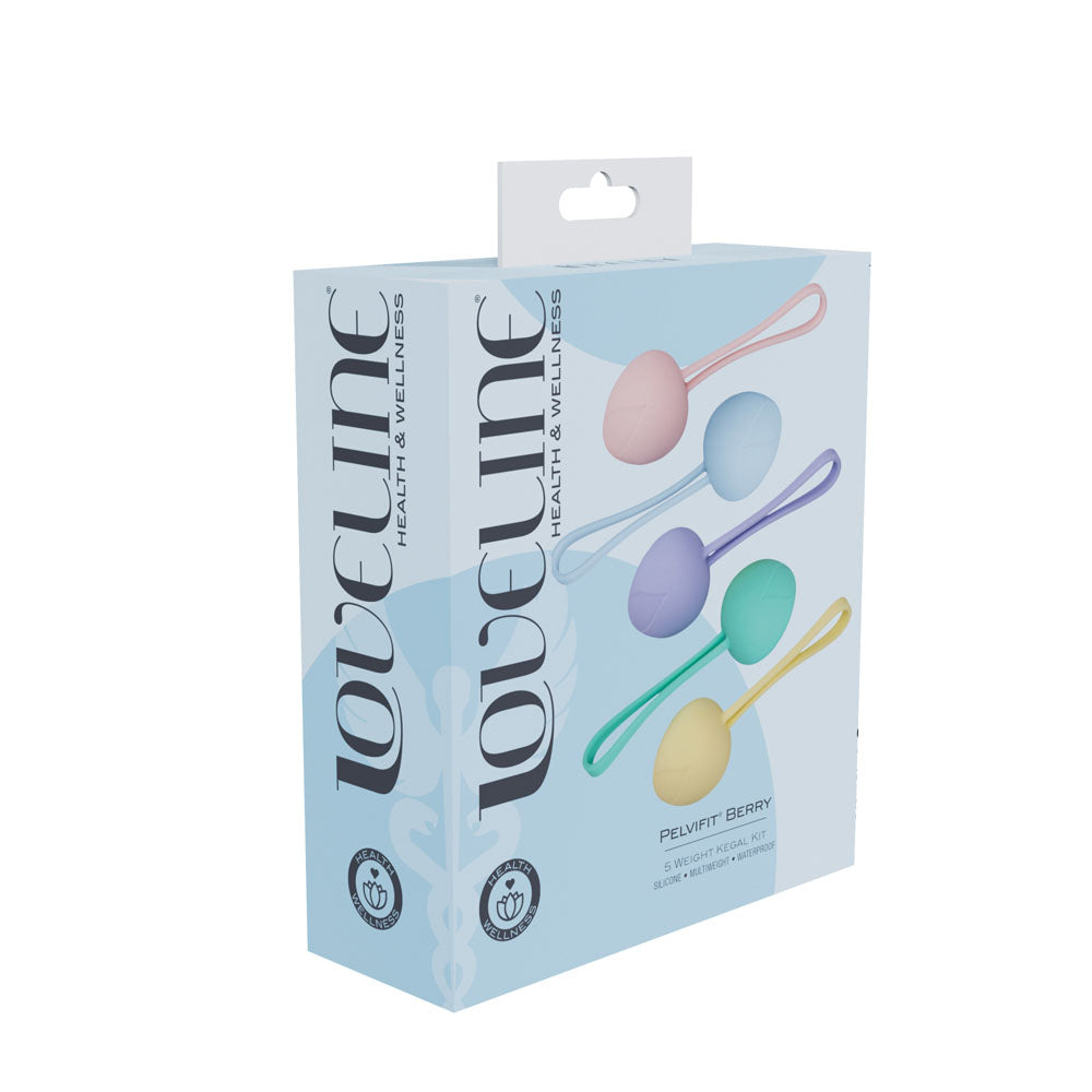 LOVELINE PelviFit Berry - Coloured Kegel Kit - Set of 5 Sizes-LOVU078MUL