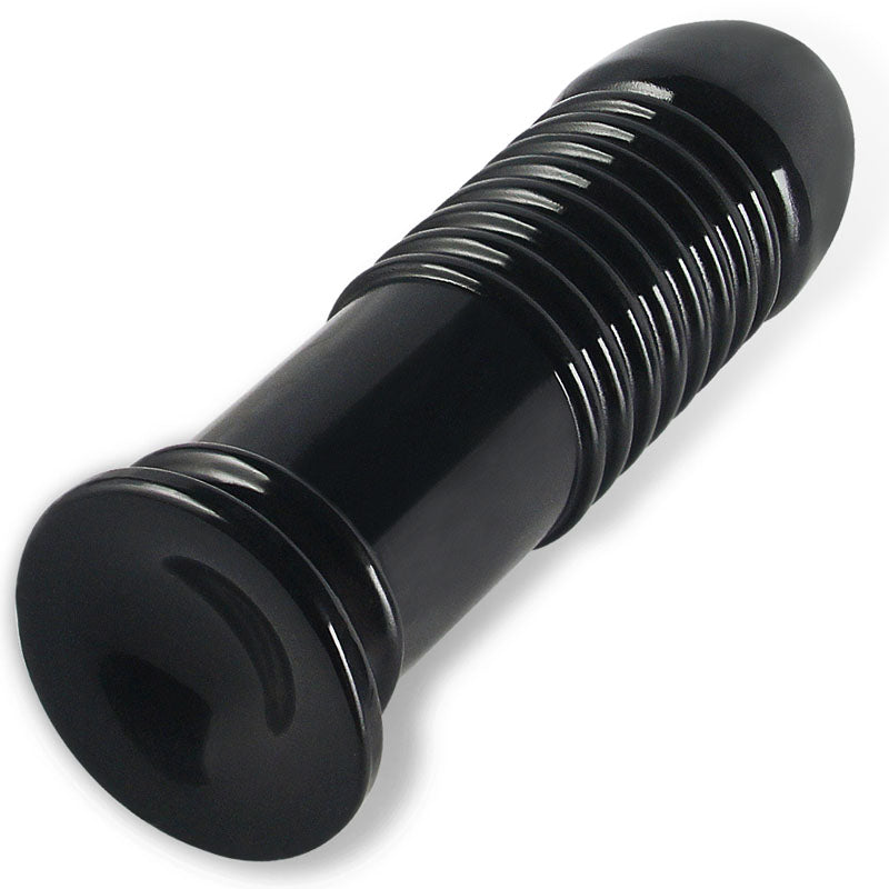 King Sized 8 Anal Bumper - Black Mega Butt Plug 22.5 cm