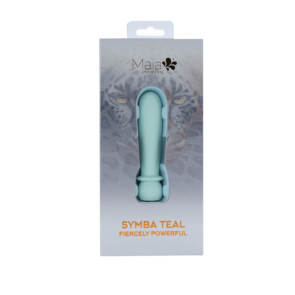 Maia SYMBA - Teal - Teal 10.8 cm USB Rechargeable Powerful Bullet - MA25-13-TEAL