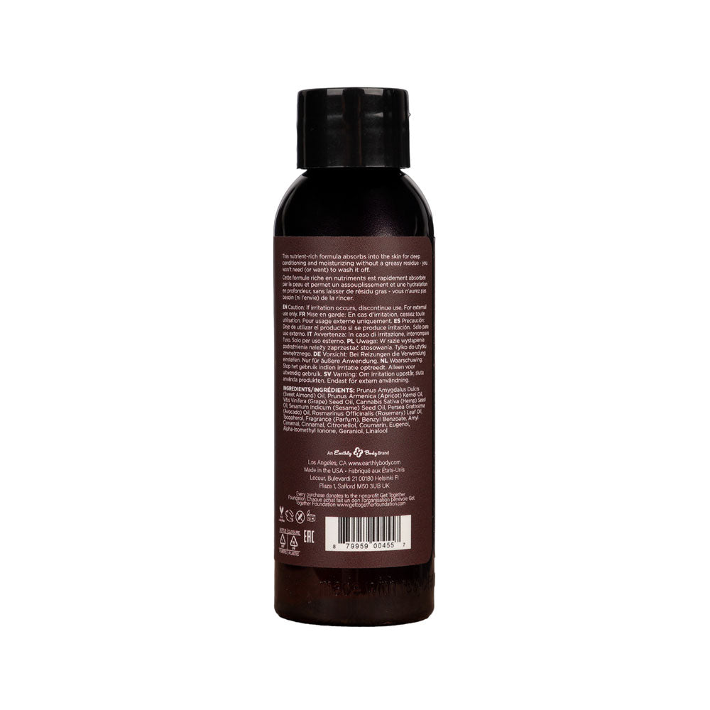 Hemp Seed Massage & Body Oil - Nag Champa (East Indian Incense) Scented - 59 ml Bottle-MAS220