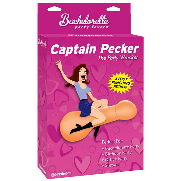 Bachelorette Party Favors Captain Pecker - Inflatable Penis-PD8601-00