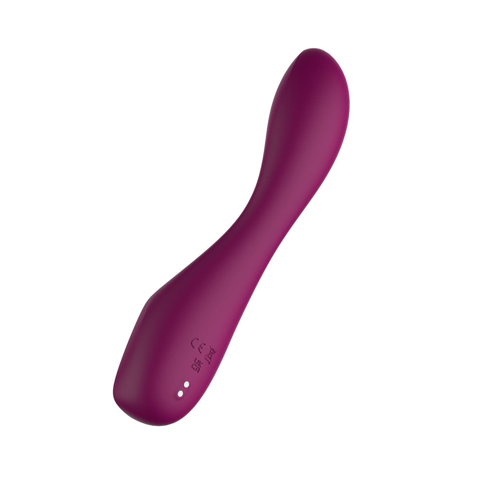 Passion Play G-Spot Vibrator with LED Screen - Purple 19.2 cm USB Rechargeable G-Spot Vibrator - PP0180