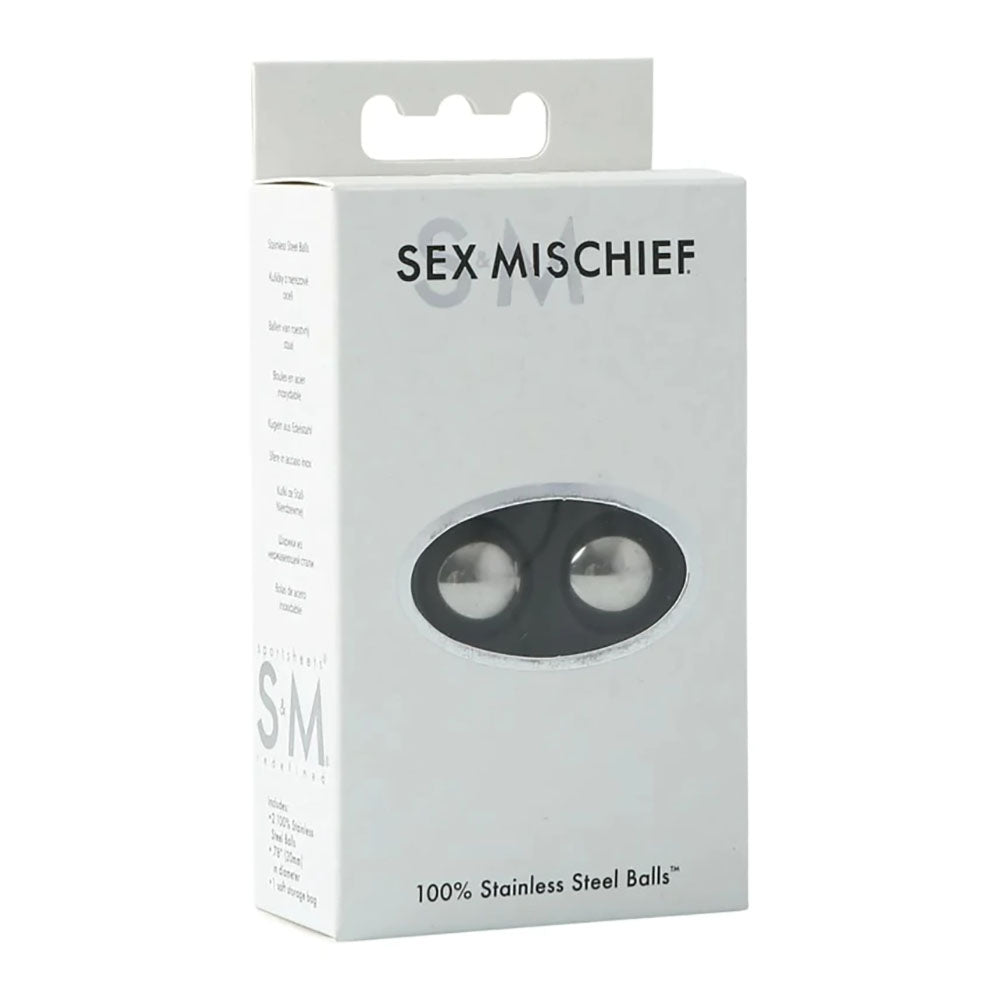 Sex & Mischief 100% Stainless Steel Balls - Stainless Steel Ben Wa Balls-SS10084