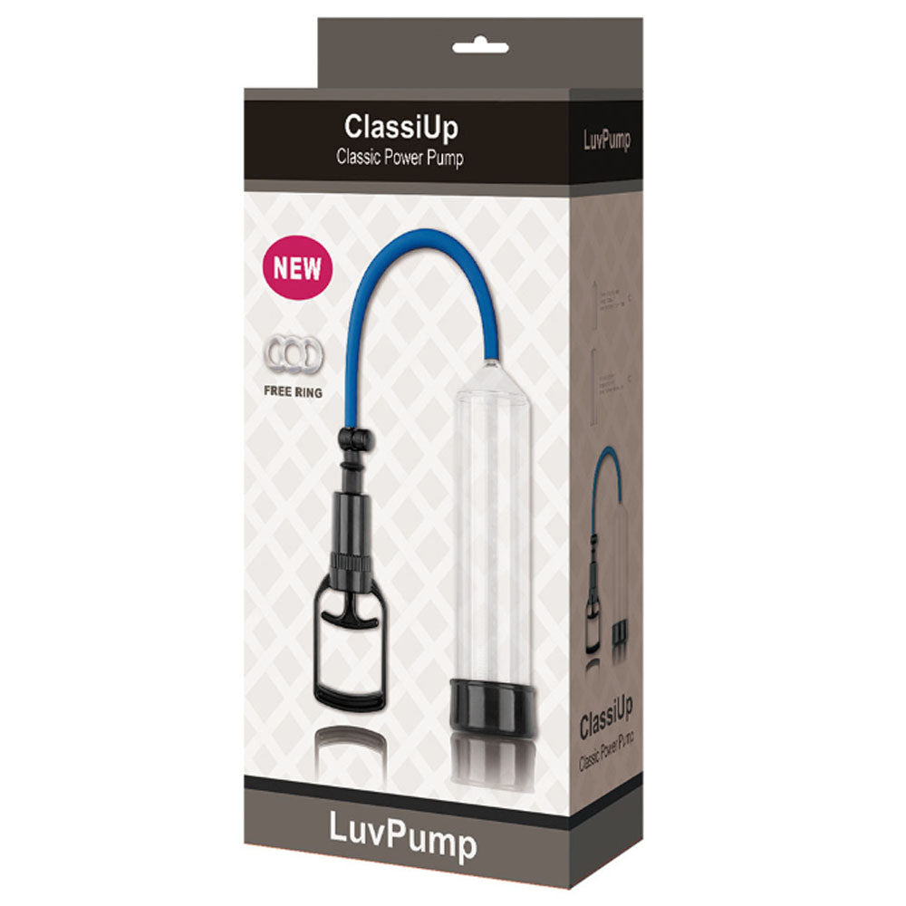 LuvPump ClassiUp Classic Power Pump - Large - Clear Penis Pump-Z006-L