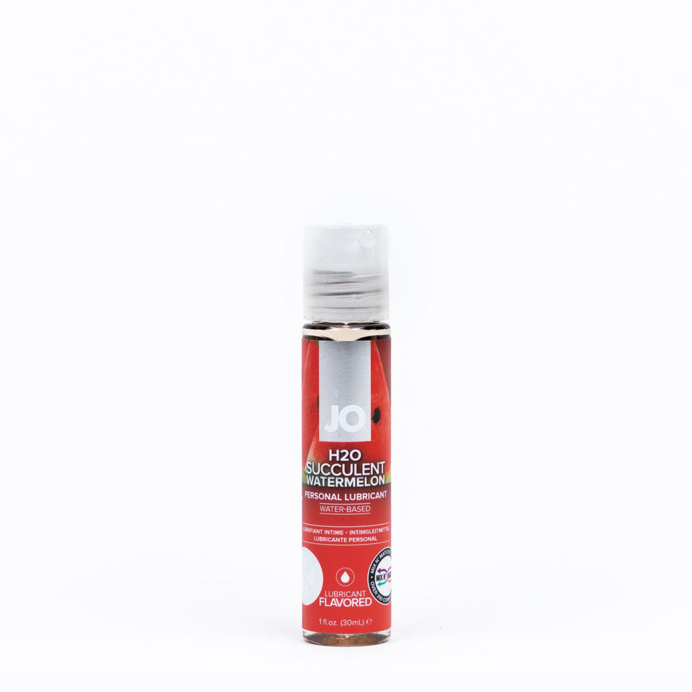 JO H2O Succulent Watermelon Lube - 30 mL - Watermelon Flavoured Water Based Lubricant - 30 ml Bottle-10119
