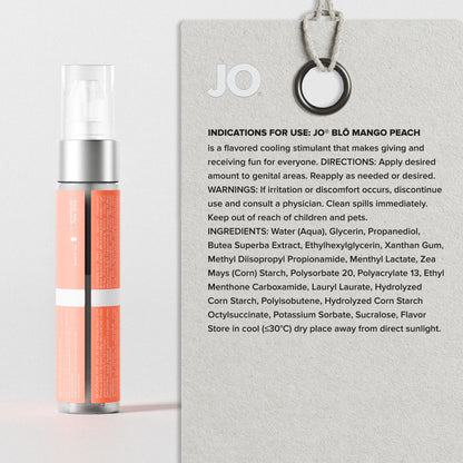 JO Blo Mango Peach - Mango Peach Flavoured Oral Pleasure Gel - 30 ml Bottle - 10156