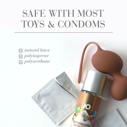 JO Candy Shop Butterscotch Lube  - 60 mL - Butterscotch Flavoured Water Based Lubricant - 60 ml Bottle-10630