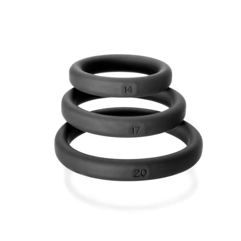 Xact-Fit Silicone Rings Mixed 3 Ring Kit-CR-90B