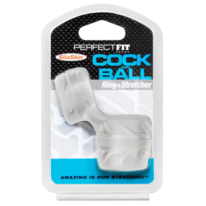 SilaSkin Cock And Ball Clear-CR-12C