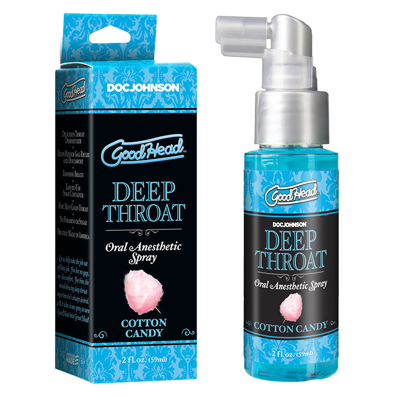 GoodHead Deep Throat Spray - Cotton Candy Flavoured Deep Throat Spray - 59 ml Bottle - 1360-44-BX