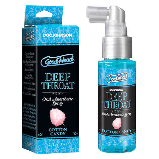 GoodHead Deep Throat Spray - Cotton Candy Flavoured Deep Throat Spray - 59 ml Bottle - 1360-44-BX