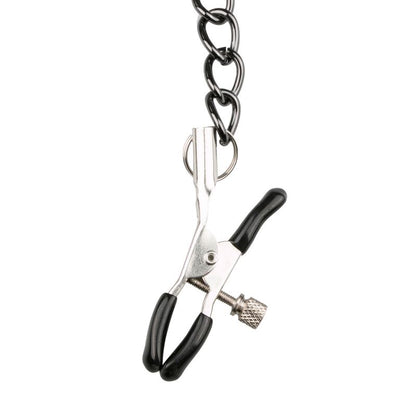 Collar With Nipple Chains-ET280BLK