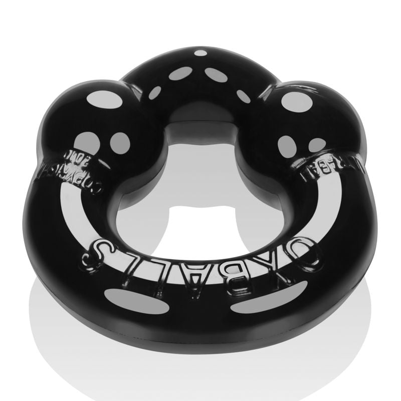 Ultraballs 2 Pk Cockring Black And Police Blue-OX-3010-BLK/PLC
