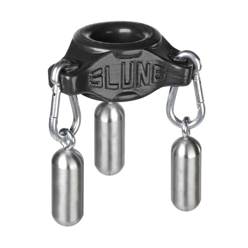 Slung Ballstretcher With 3 Carabiners Black-OX-1900-BLK
