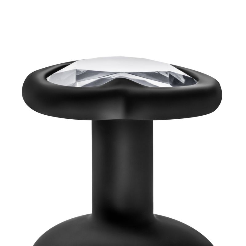 Luxe Bling Plugs Training Kit Black With Clear Gems-BL-395835
