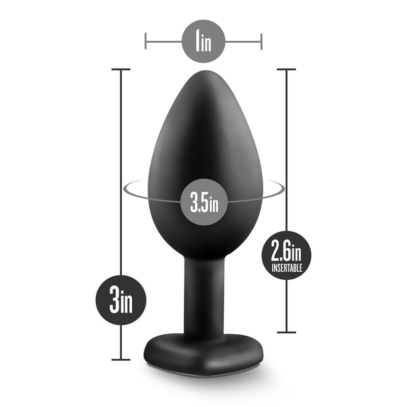 Temptasia Bling Plug Small Black-BL-95835