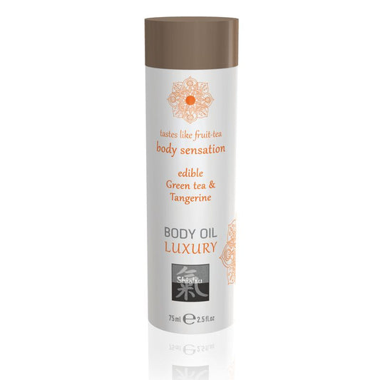 Shiatsu Luxury Body Oil Edible Green Tea and Tangerine-67020