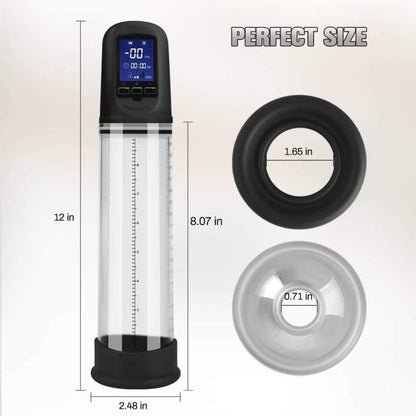 Luxury USB LCD Auto-Pump Clear-XLCDPC
