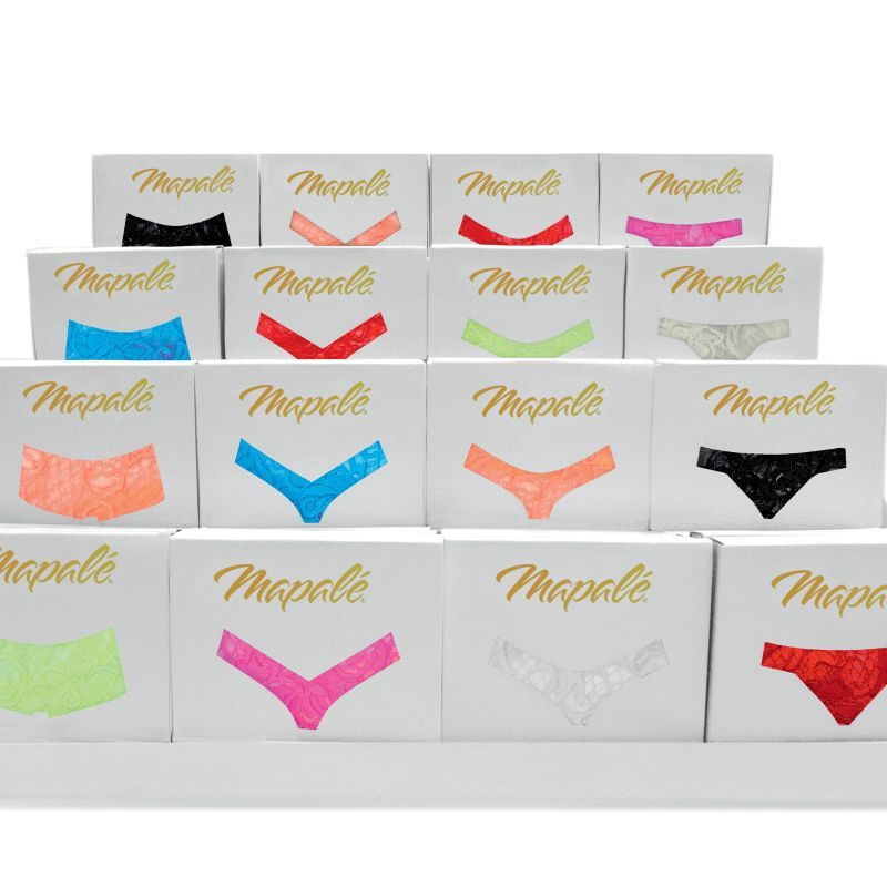 Lace V Back Thong Black-M94-BLK-S