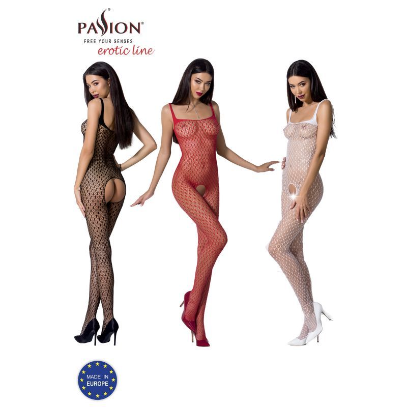 Bodystocking BS071 White-BS071-WHT-OS