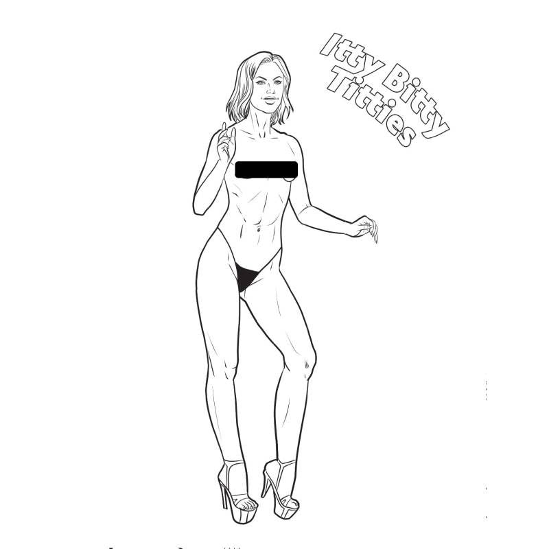 Boobs Boobs Boobs Colouring Book-CB-019