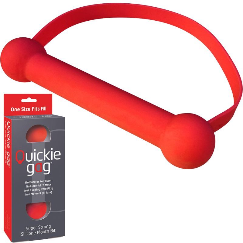 Quickie Gag Mouth Bit Red-USQGBBITR