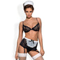 Maidme Set 5 Pc-0185-BLK-S/M