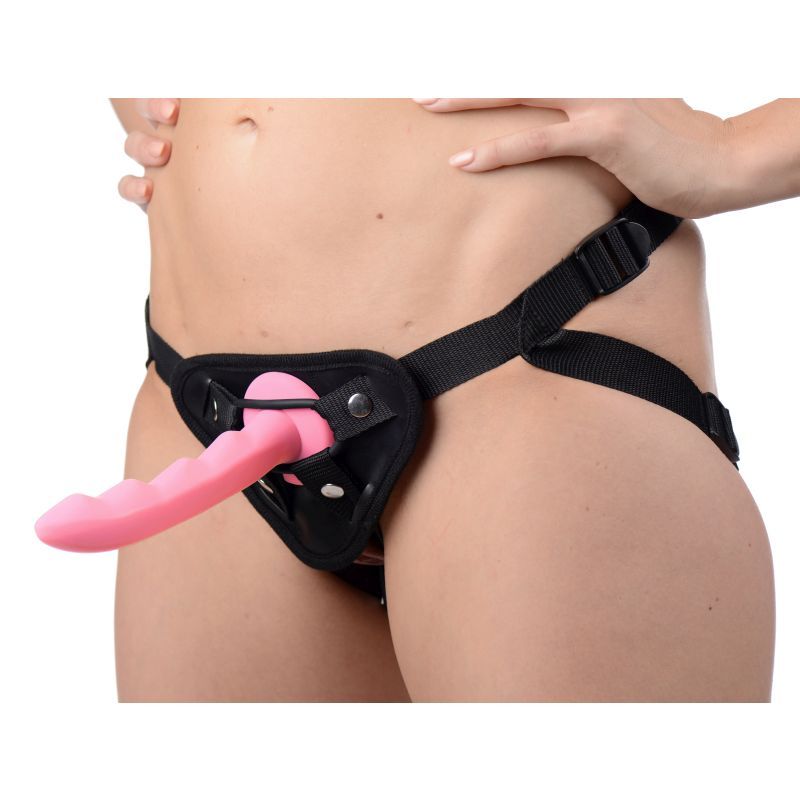 Ripples Silicone Dildo-AE109-PNK