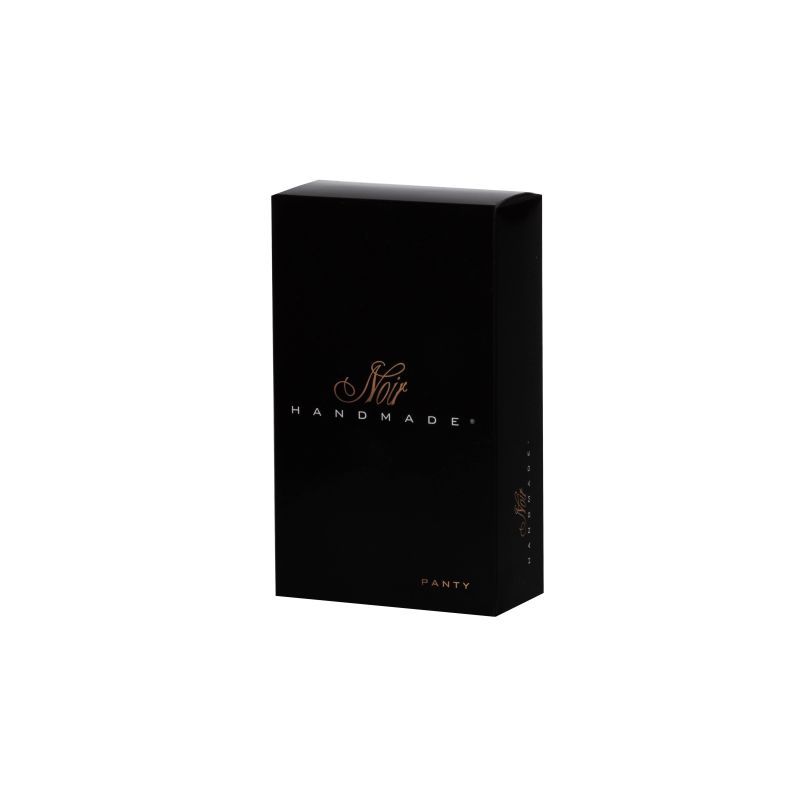 Power Wetlook Panty w Gold Clasp-P008-BLK-L
