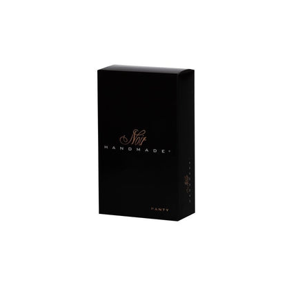 Power Wetlook Panty w Gold Clasp-P008-BLK-L