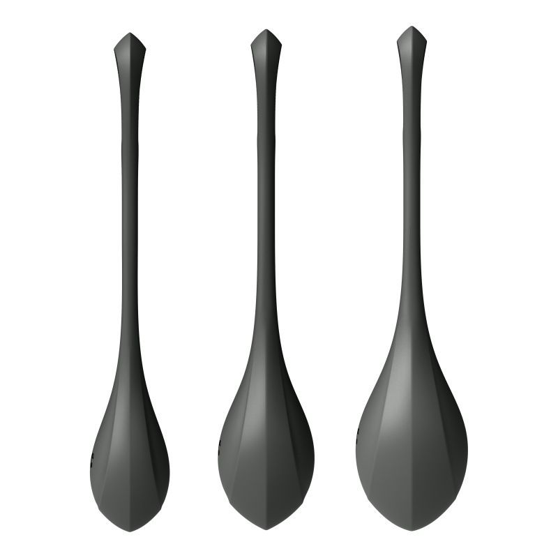 Satisfyer Yoni Power Balls 2 Black 3 Pc Set-9043873