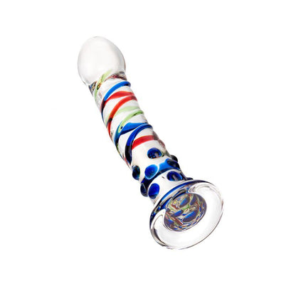Sexus Glass Dildo Blue Tip 18cm-912076
