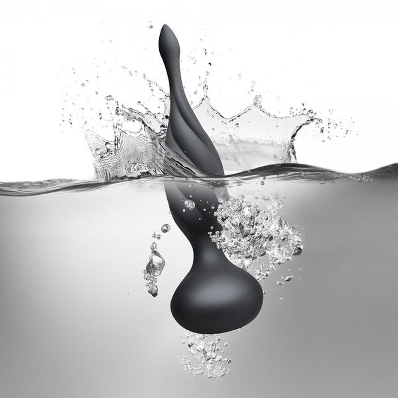Petite Sensation Discover Butt Plug w Remote Black-10PSDCVBK