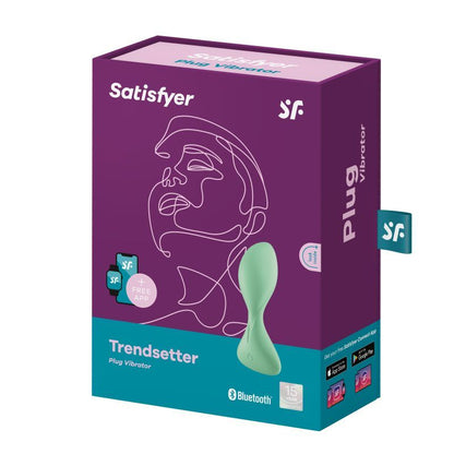 Satisfyer Trendsetter Connect App Vibrating Anal Plug Light Green-4006826